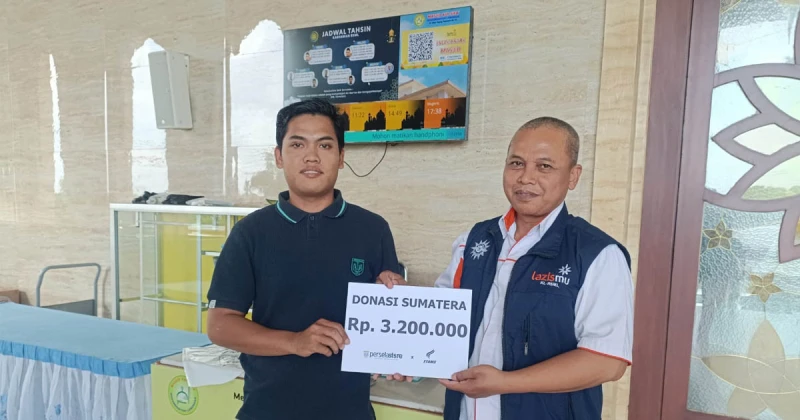 Persela Care, Kirim Donasi Sumatra