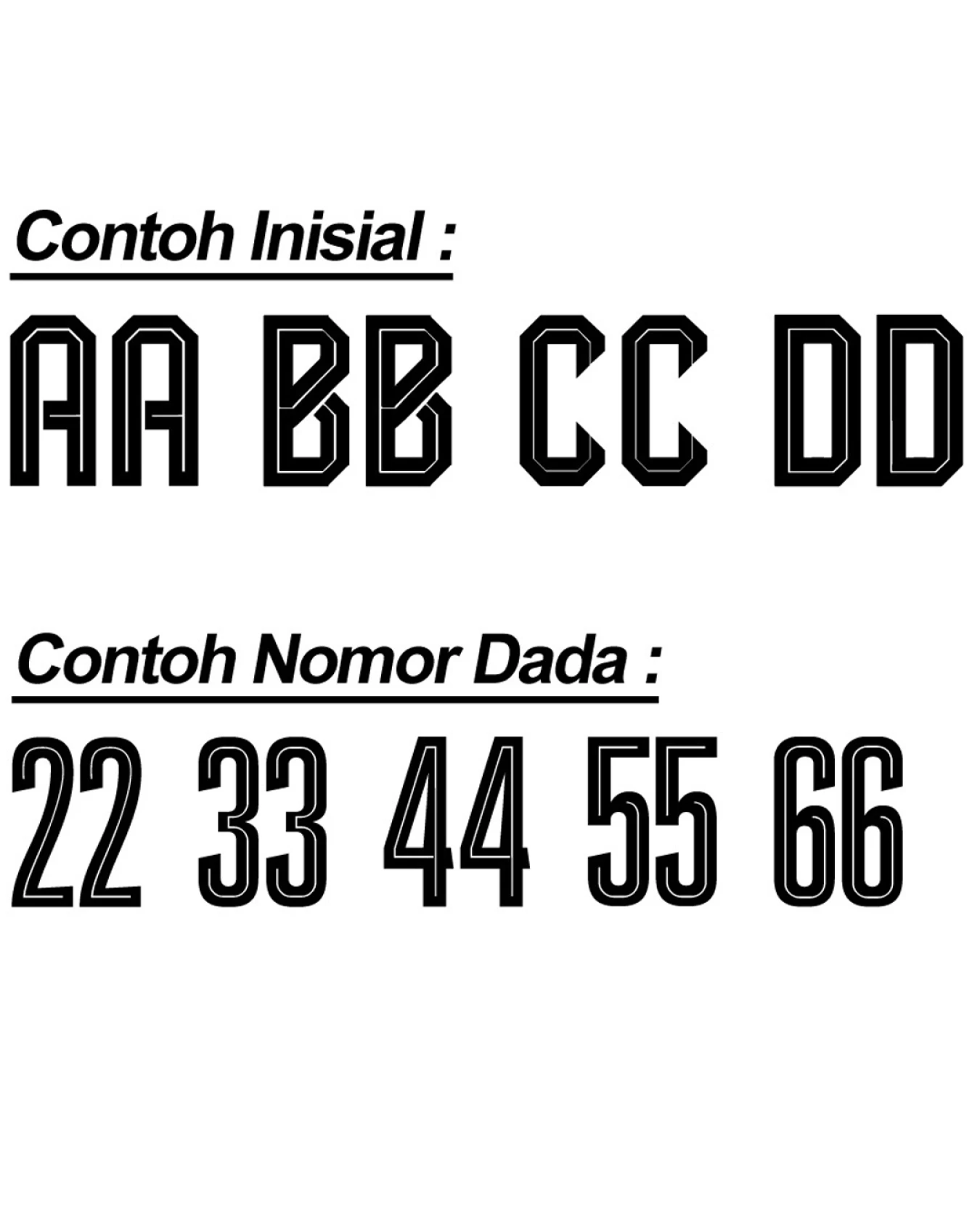 Nameset Jersey Persela || Nomor Punggung & Inisial #Oraoriora